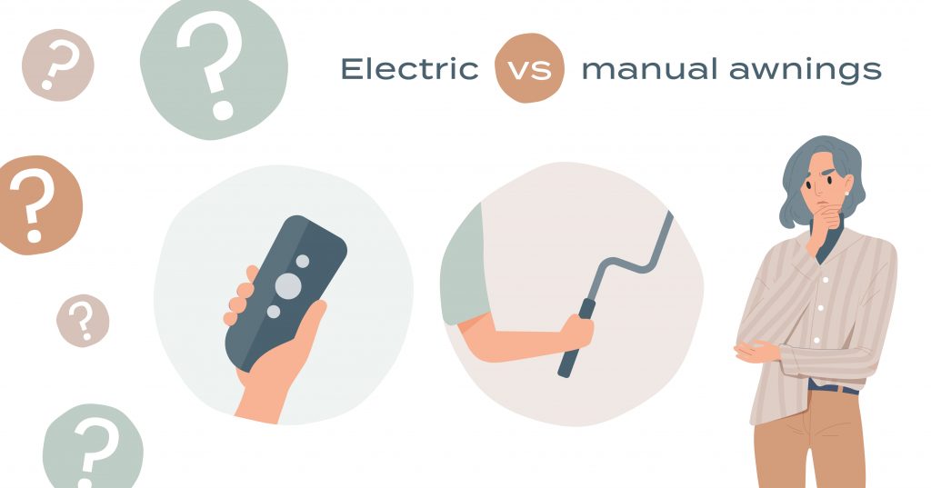 Electric vs manual awnings